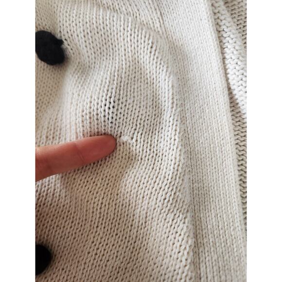The GREAT The Bobble Cardigan Pom Pom Size Great 1 US S White #1H414 - Picture 11 of 12